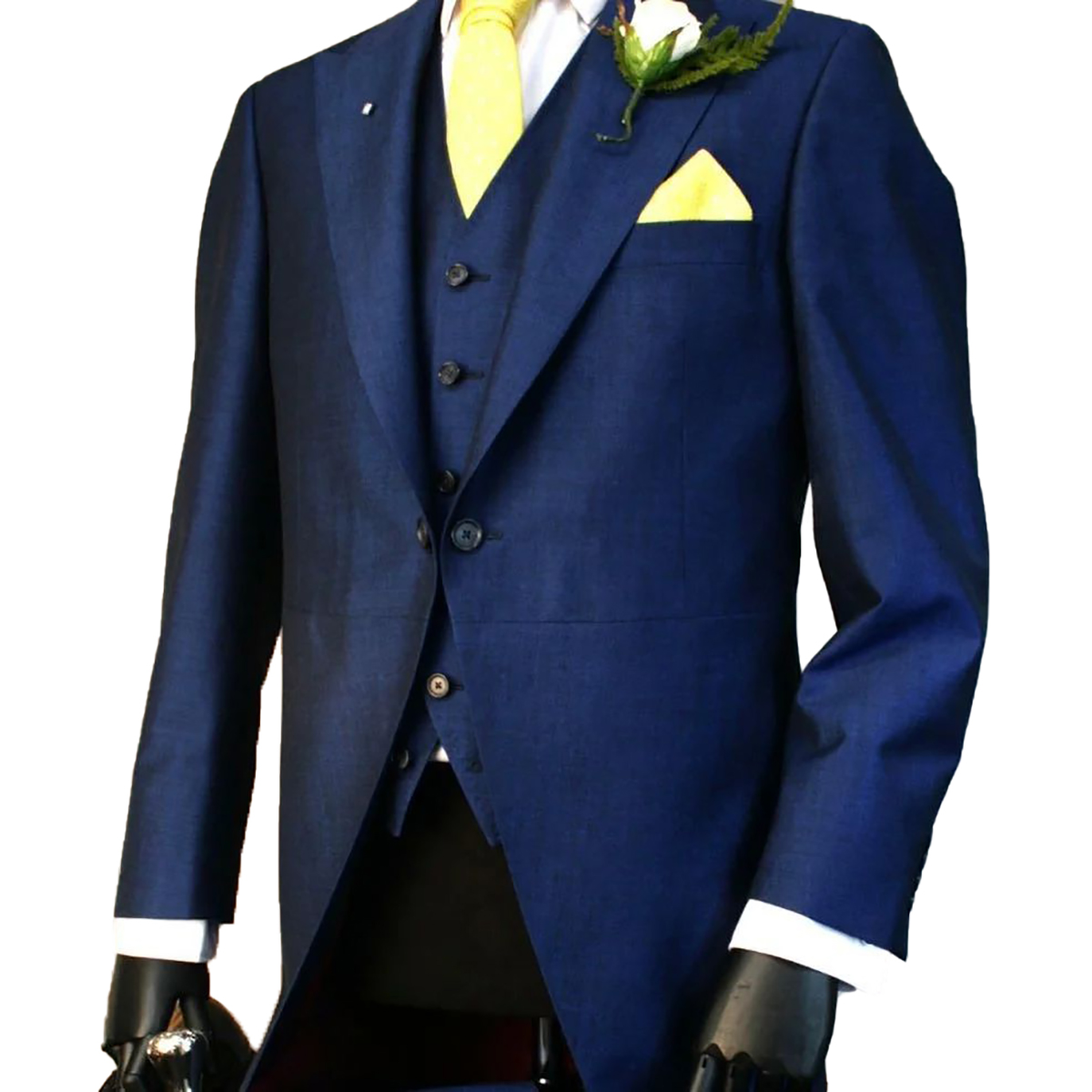 Formal Groom Wear Tuxedos Peaked Lapel For Men Wedding 2 Pcs Suit Custom Made Blazer With Vest Prom Evening Party