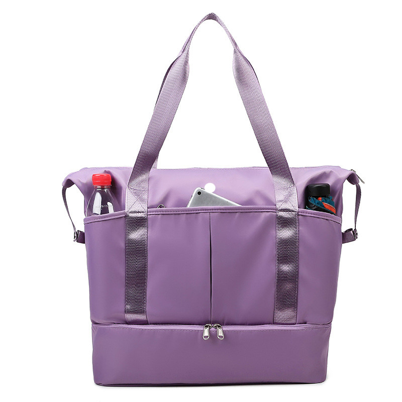 Women Gym Bag Casual Large Shoulder Bag Roomy Nylon Duffel Bag hopping Bags Waterproof Large Capacity LLM8125