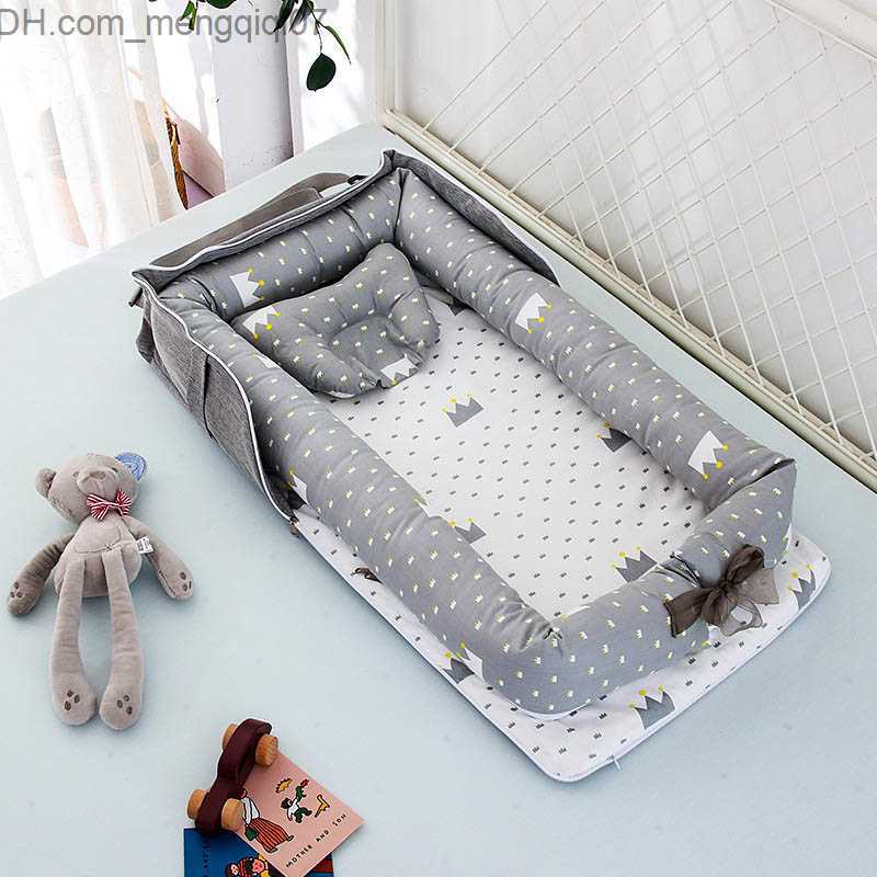 Bassinets Cradles Neonatal mattress Bassnet stroller fence with BagTravel portable crib Playpen bed cradle crib H250212