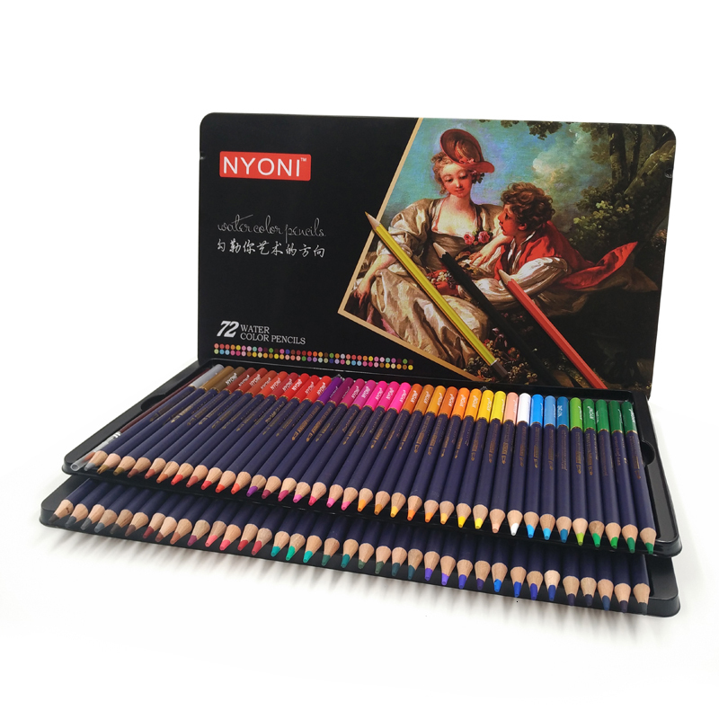 Other Office School Supplies NYONI 72120 Colored Pencil Art Professional Watersoluble 243648 Oil Pencils Soft Core Painting Colours Drawing 230804