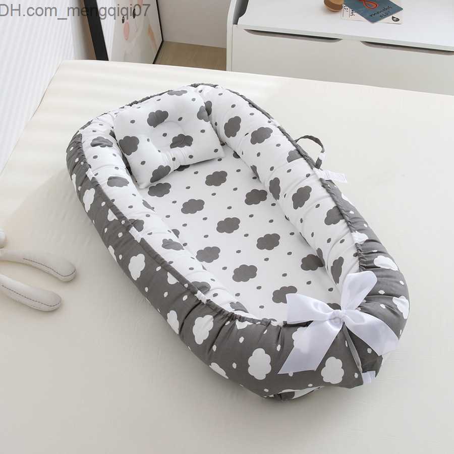 Bassinets Cradles Crib Nest Crib Crib Protector Cushion Cradle Fence Portable Travel Baby Bessnet Z230804