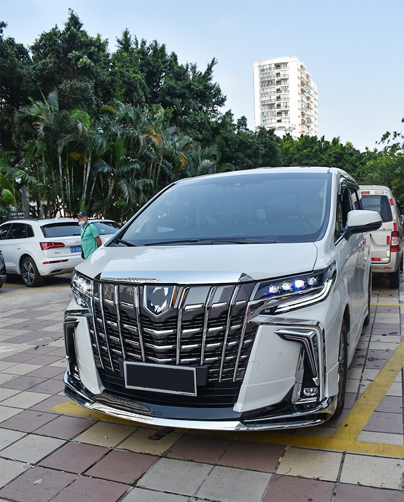 Car Headlights For Alphard 30 Series 20 15-20 21 Upgrade 4-eye Style DRL Front Lamp Signal Running Headlight