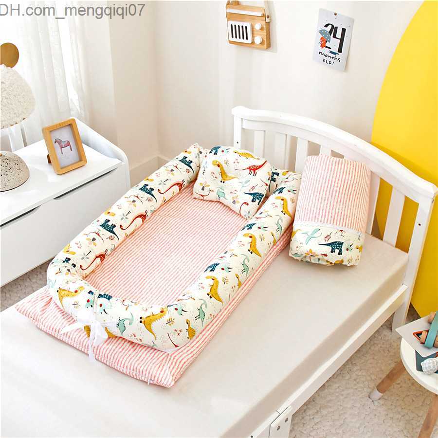 Bassinets Cradles Portable crib travel bed newborn baby cradle baby bass bed nest with pillow and quilt 3 pieces/set 90 * 50cm Z230804