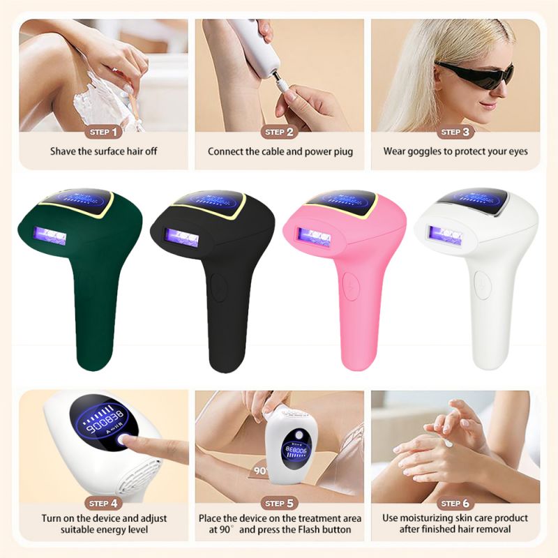 900000flashes laser epilator laser hot sell permanent ipl photoepilator hair removal painless electric epilator machine