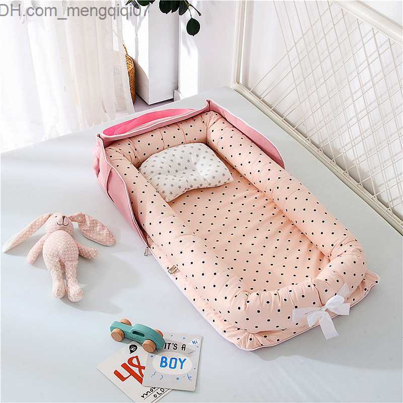 Bassinets Cradles Bed with pillow 85x45cm baby travel baby cradle suitable for newborns portable crib baby bass cushion bumper Z230804
