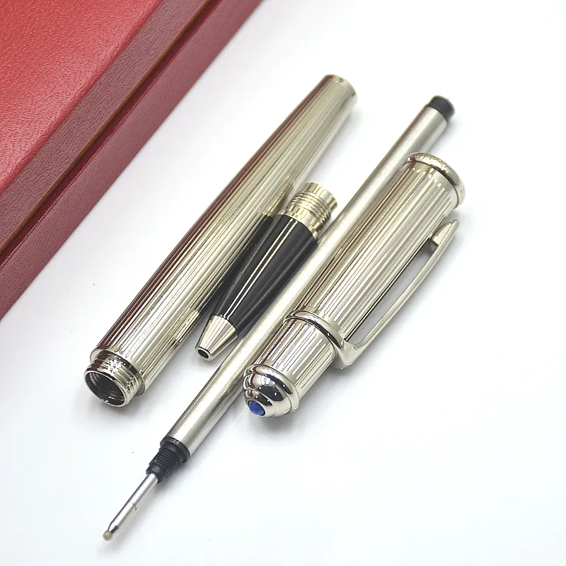 wholesale High quality Diabolo Series Metal Stripe Rollerball Pen Ballpoint Pen Stationery School Office Supplies Writing Smooth Ball Pens 20 Color