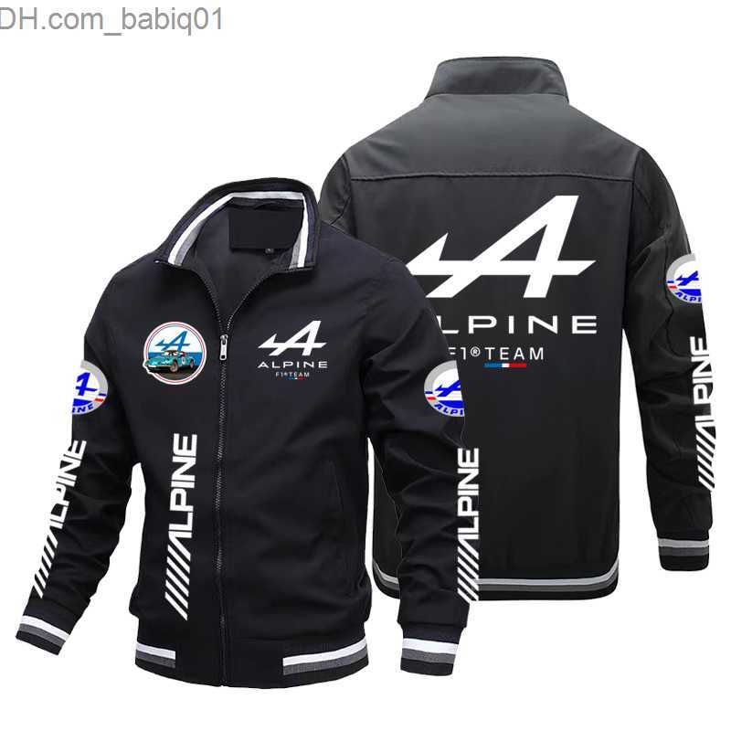 Men's Jackets Alpine F1 team's New Zipper Cardigan Jacket men's Fashion Casual Sportswear Outdoor Hoodie Team Suit men's Jacket Racing T230804
