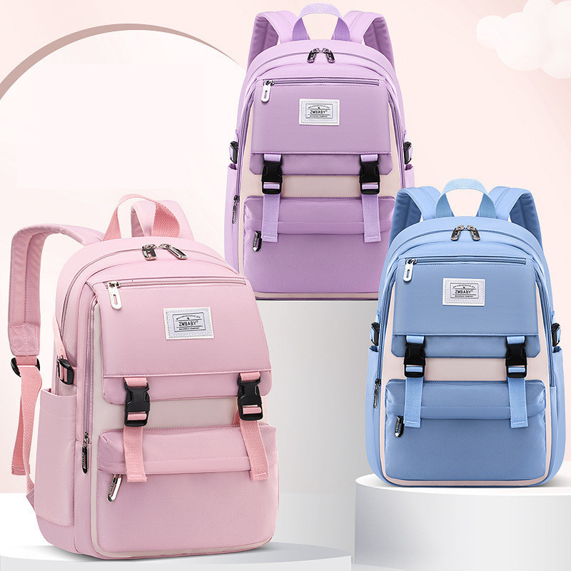 Backpacks Fengdong high school bags for girls student many pockets waterproof school backpack teenage girl high quality campus backpack 230803