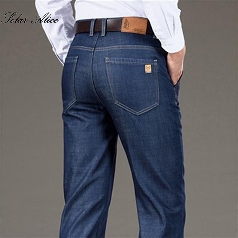 Men s Jeans Autumn And Winter High Waist Classic Drape Middle Aged Straight Loose High Quality Casual 230804