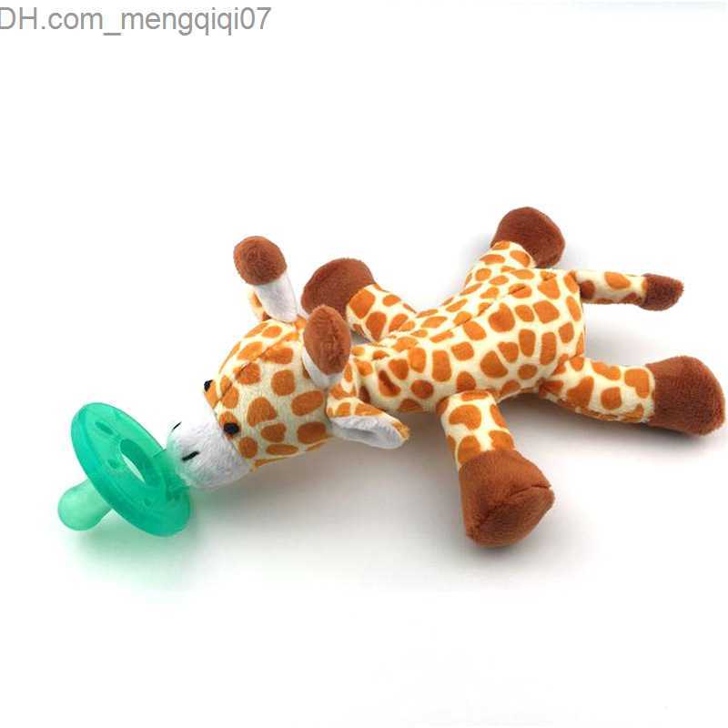 Pacifier Holders Clips# Baby pacifier silicone cute cartoon animal shaped pacifier detachable doll baby going out to sleep pacifier tool baby toy H241