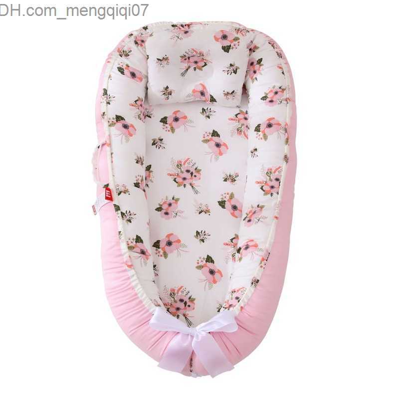 Bassinets Cradles Baby Nest Bed Portable Baby Bed Travel Baby Cotton Cradle Newborn Baby Besini Bumper Patch 50x85cm Z230804