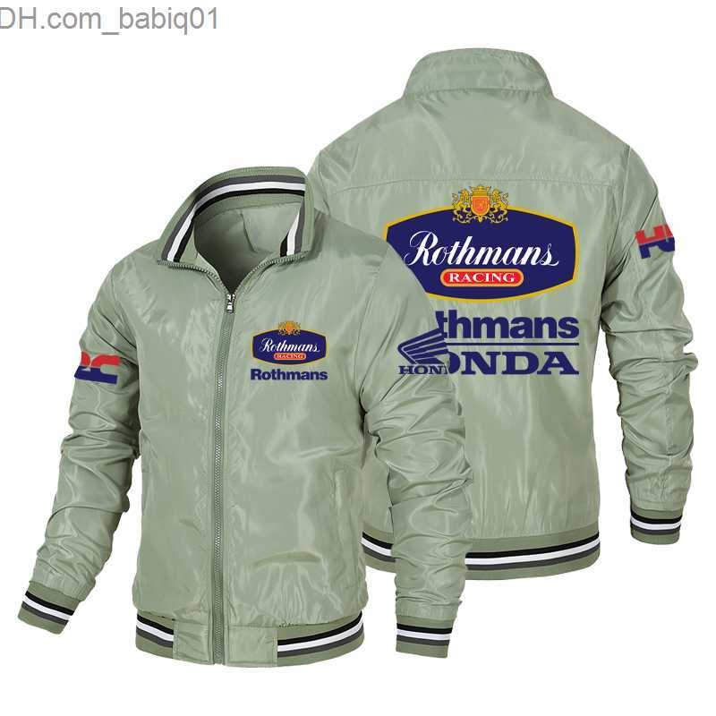 Men's Jackets 2023 Rothmans Racing Windproof Jacket Men Women Oversized 2D Printing MOTO SOORT Rainy Japanese Motorcycle Brand T230804