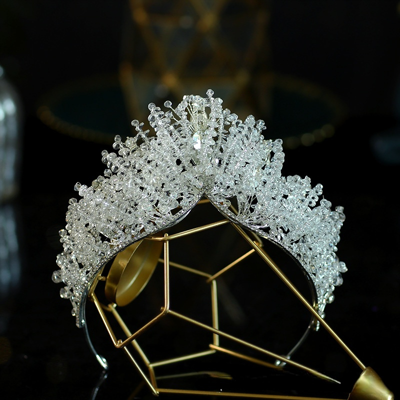 Wedding Hair Jewelry beaded crown headdress bridal wedding dress with baroque atmosphere banquet birthday wholesale 230804