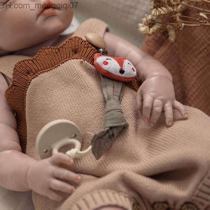 Pacifier Holders Clips# 1 baby pacifier chain cotton cartoon animal virtual pacifier clip chain teeth wooden pacifier clip baby chewing toy Z230804