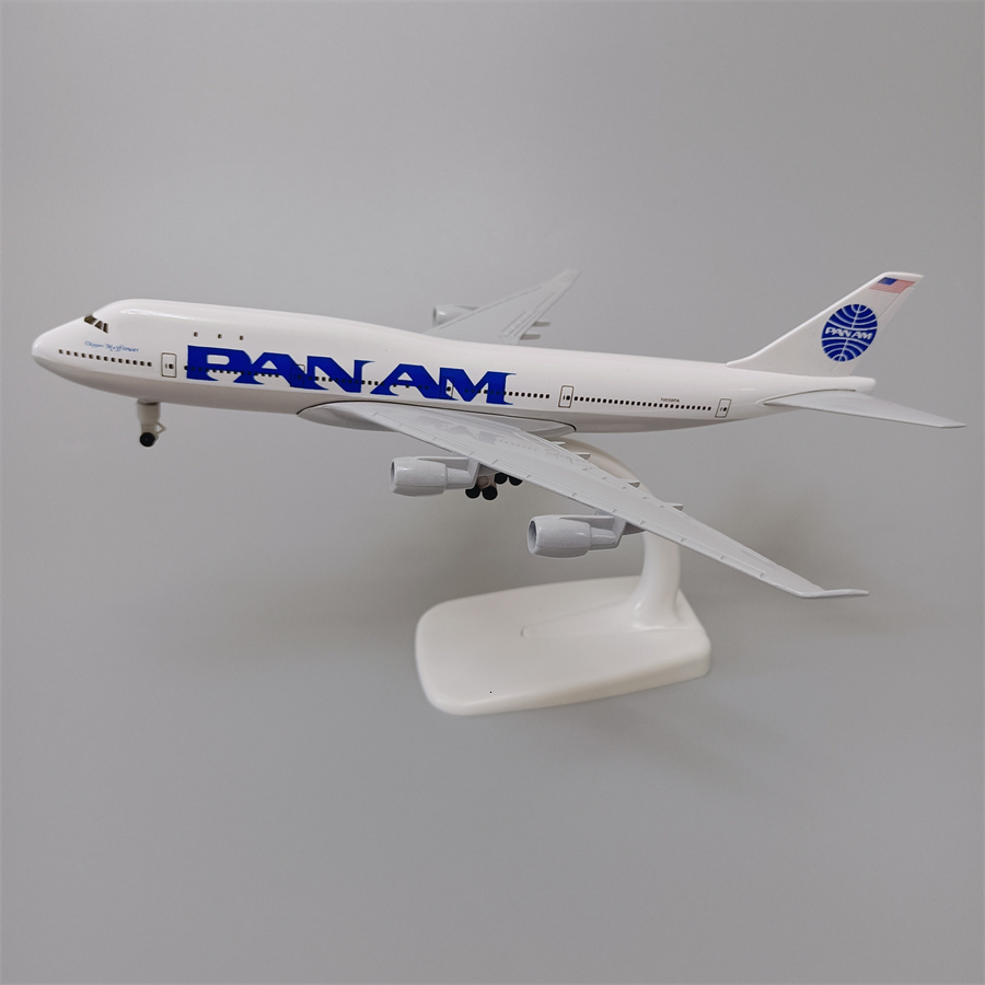 Aircraft Modle 20cm Alloy Metal USA Air Pan American World Airways PAN AM Boeing 747 B747 Diecast Airplane Model Plane Southwest KLM Aircraft 230803