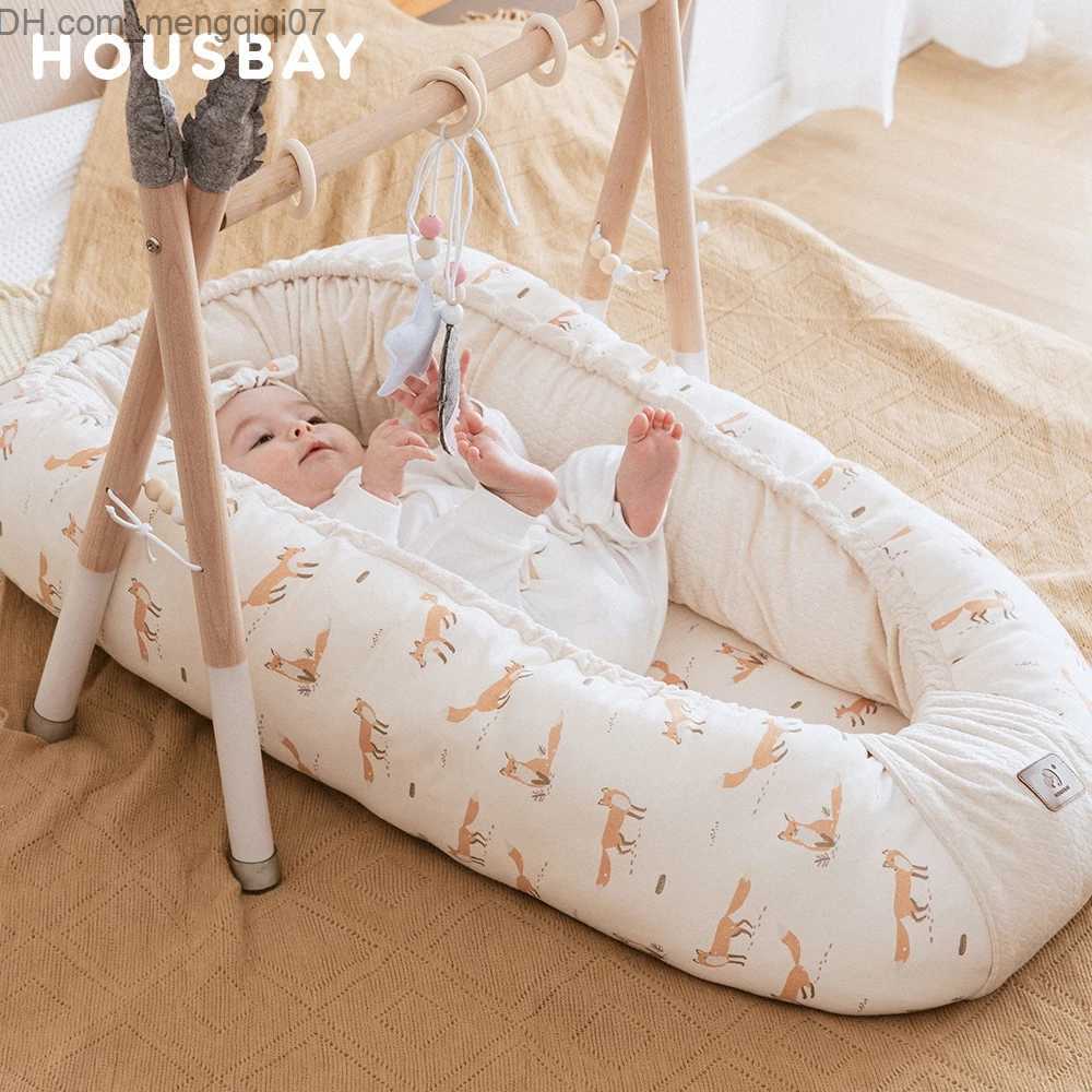 Bassinets Cradles Baby crib Baby crib 65 * 100 cm Baby portable cradle 0-36 months old Boys and Girls Brazilian Nate Baby crib Winter warm bumper Z230