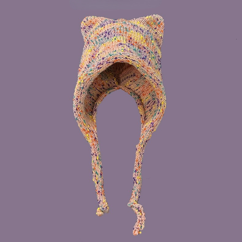 Wide Brim Hats Bucket Korean Hand Crocheted Knitting Wool Hat for Women Autumn and Winter Warmth Fashion Retro Ear Protection Warm 230804