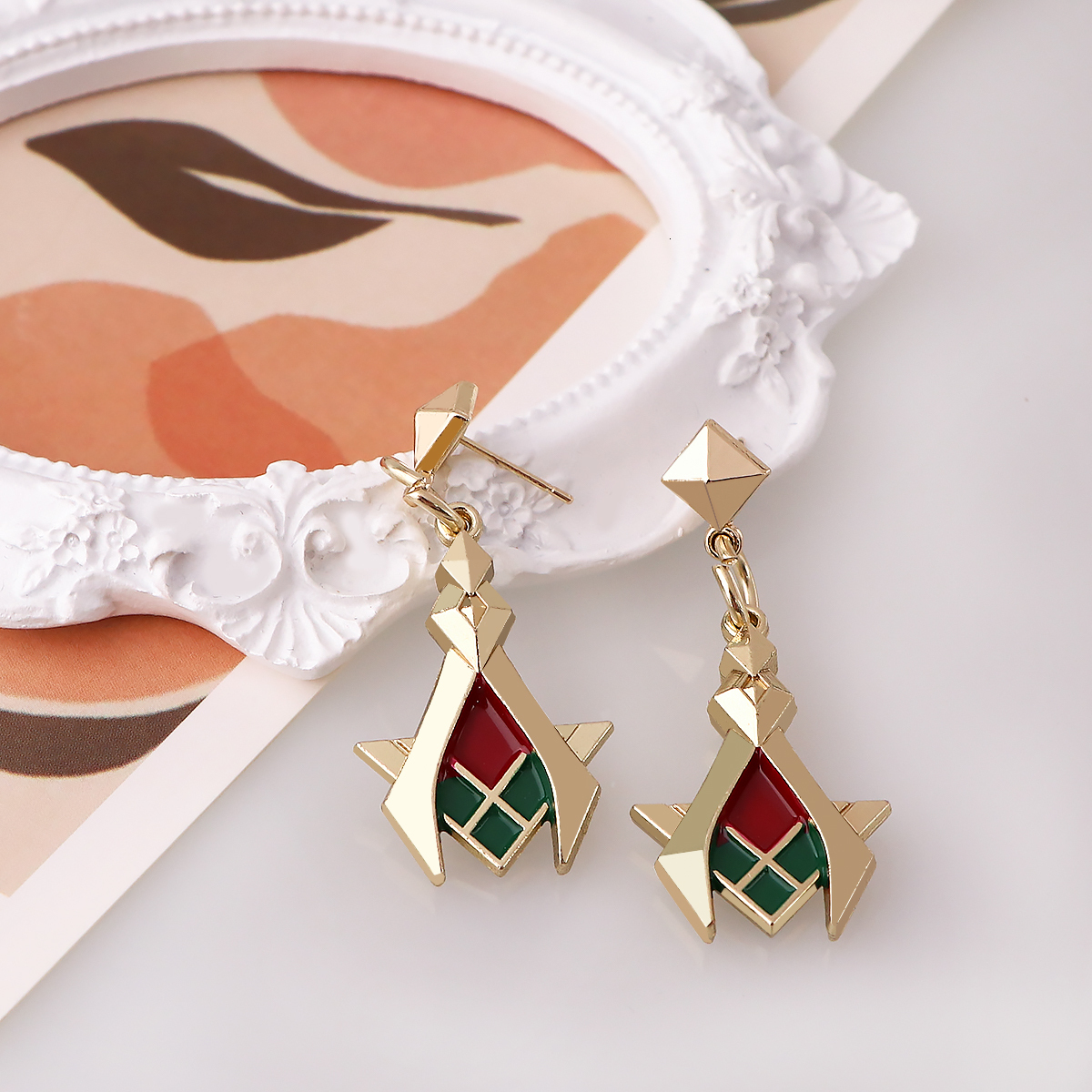 Dangle Chandelier Game Genshin Impact Sumeru Kaveh Eardrops Earrings Stud for Woman Anime Cosplay Props Jewelry Accessories Gifts 230804