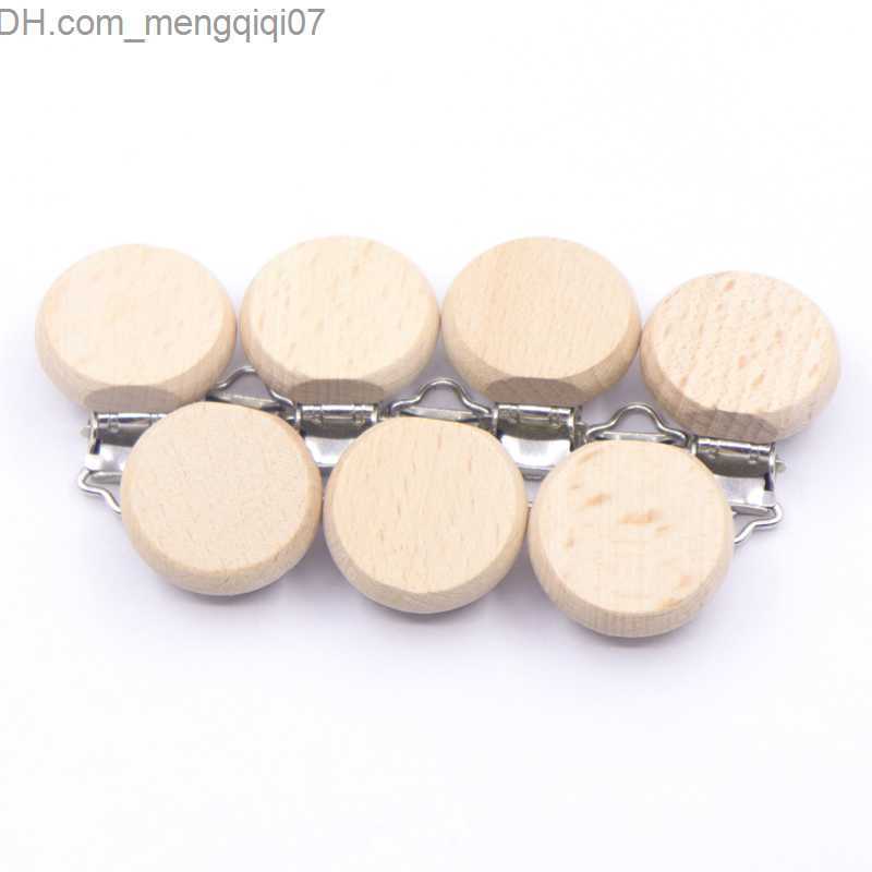 Pacifier Holders Clips# 5-piece wooden baby pacifier bracket metal clip beech baby pacifier clip chain accessories without bisphenol A wooden teeth Z2