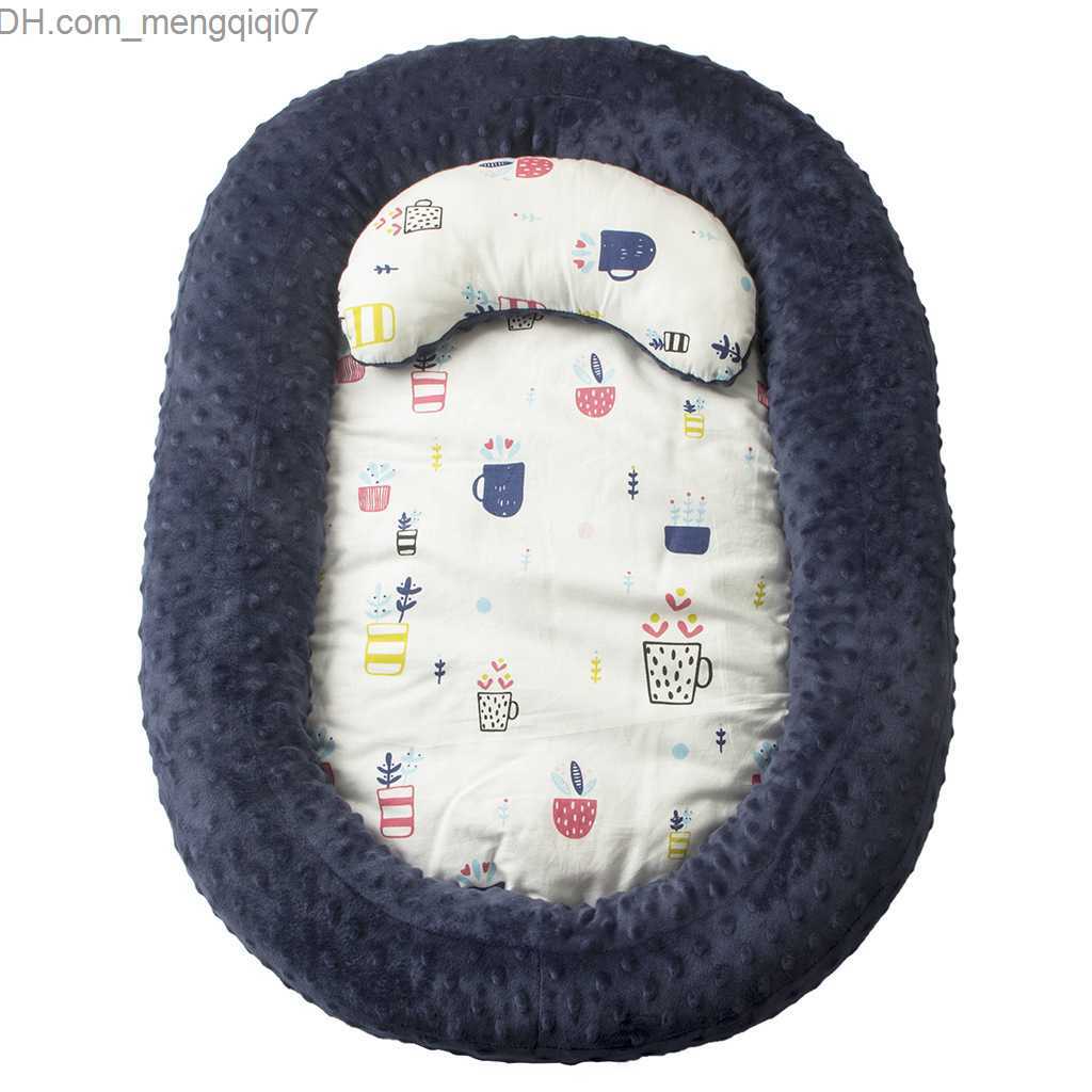 Bassinets Cradles New portable baby crib travel lounge suitable for boys and girls baby cotton pillow pad newborn crib Z230804