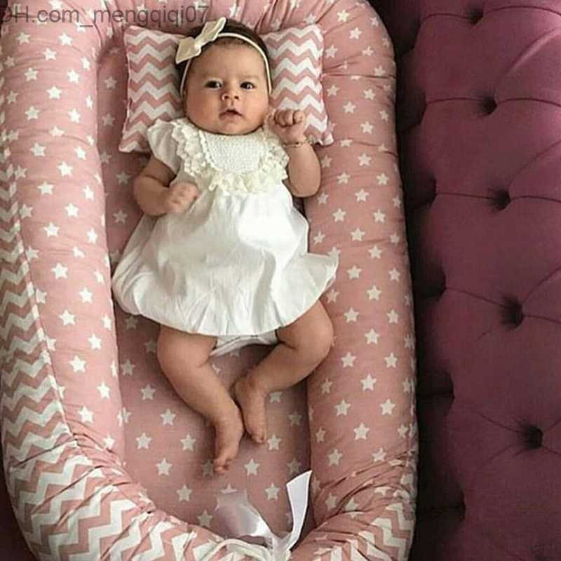 Bassinets Cradles Baby Nest Bed Baby Bed Portable Cotton Cradle Removable and Washable Newborn Travel Sleep Baby Bed Bass Protector Z230804