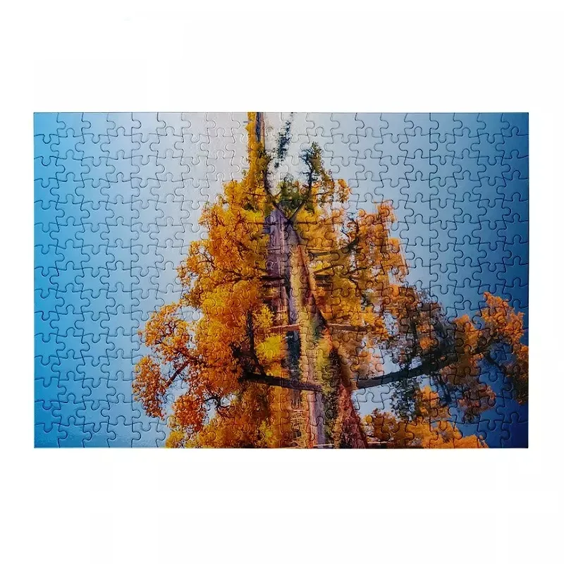 wholesale A3 300 pcs Sublimation Puzzle Blanks White Blank Jigsaw Puzzles for Adults Heat Press Thermal Transfer Printing Craft 252pcs LL