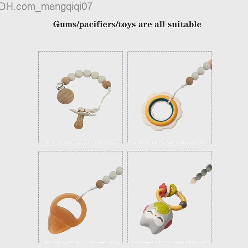 Pacifier Holders Clips# Newly designed baby silicone pacifier bracket pacifier chain clip baby care cavity toy silicone pacifier baby accessories Z230