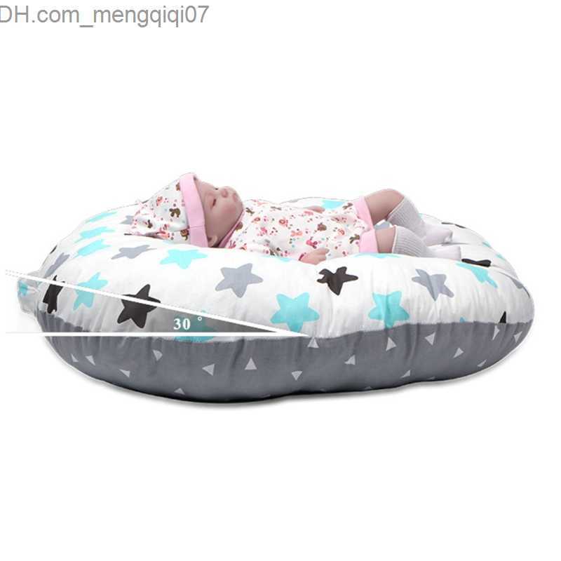 Bassinets Cradles Baby Bed Bassnet Nest Neonatal Lounge Basket Portable Baby Bed Travel Cradle Pad Baby Boy Girl Pillow+Pillow Box Z230804