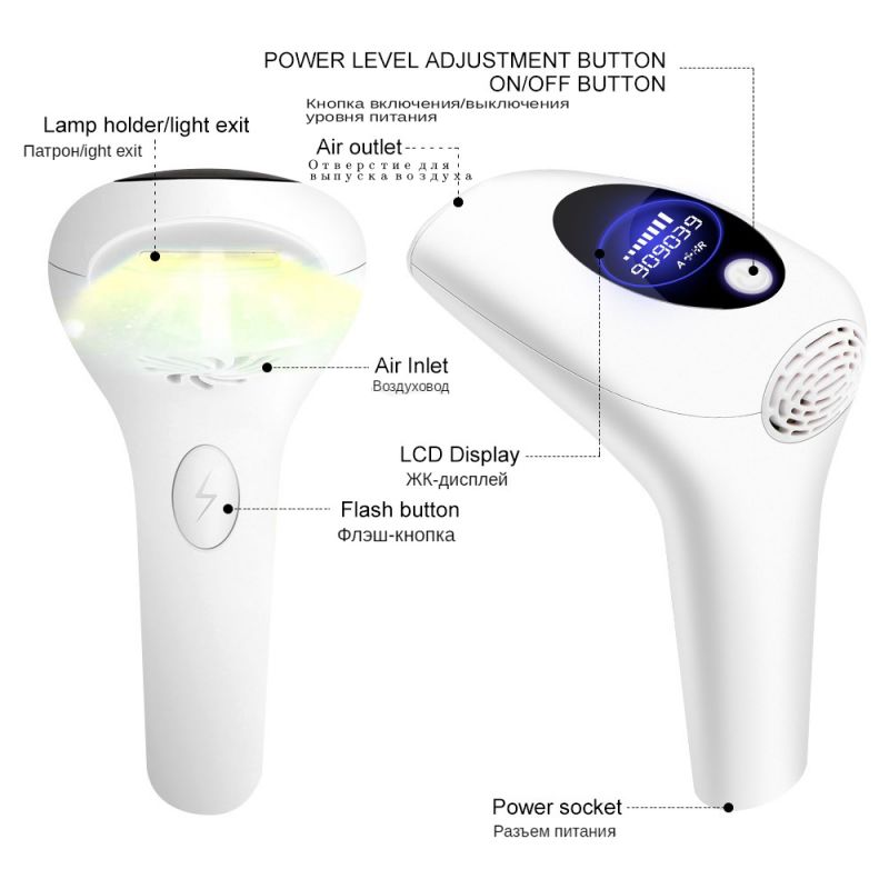 900000flashes laser epilator laser hot sell permanent ipl photoepilator hair removal painless electric epilator machine