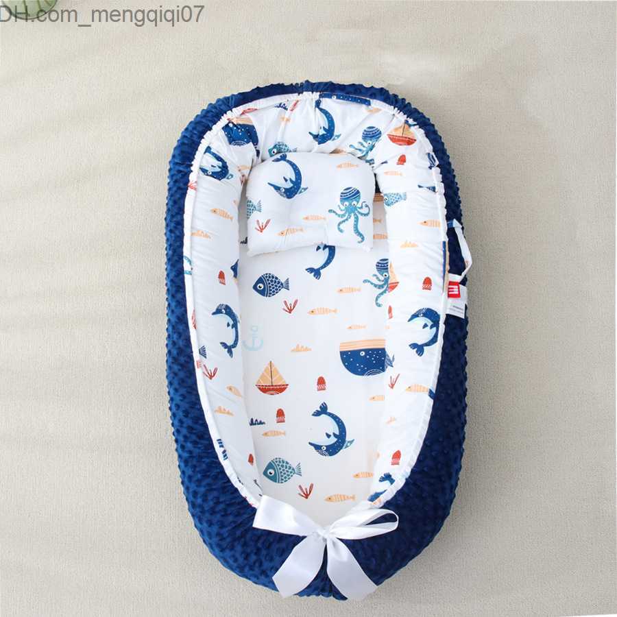 Bassinets Cradles Newborn Nest Bed 85 * 50cm Pillow Baby Portable Baby Bed Baby Cradle Bed Nursery Bassnet Travel Folding Baby Mattress Z230804