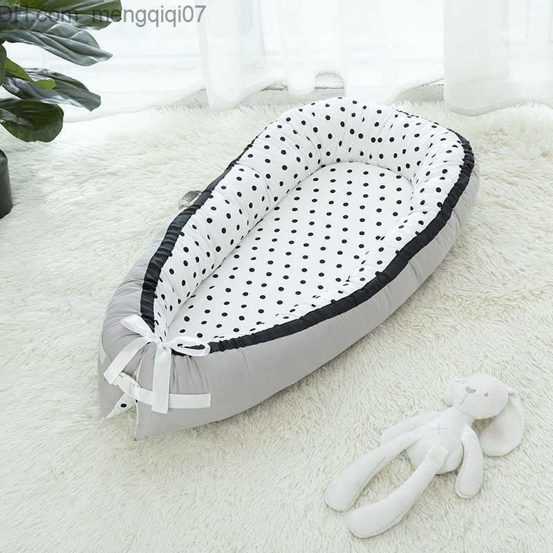Bassinets Cradles Baby Nest Bed Baby Bed Portable Cotton Cradle Removable and Washable Newborn Travel Sleep Baby Bed Bass Protector Z230804