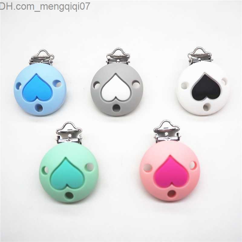 Pacifier Holders Clips# Chenkai 10 piece silicone center star crown dental clip DIY baby pacifier denture chain bracket soft toy clip Z230804