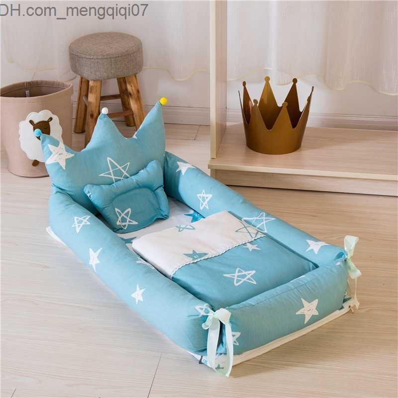 Bassinets Cradles Latest Sleeper Rest Nest Bed Baby Cradle with Blanket Newborn Nursery Baby Bed Z230804