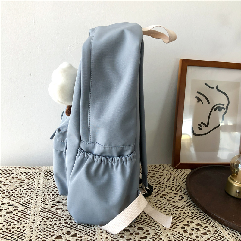 Backpacks Waterproof Nylon Women School backpack Large Solid Color Girls Travel Bag College Schoolbag Female Laptop Back Pack Mochilas 230803
