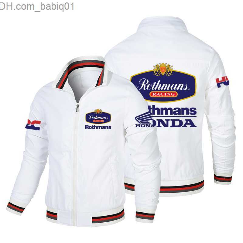 Men's Jackets 2023 Rothmans Racing Windproof Jacket Men Women Oversized 2D Printing MOTO SOORT Rainy Japanese Motorcycle Brand T230804