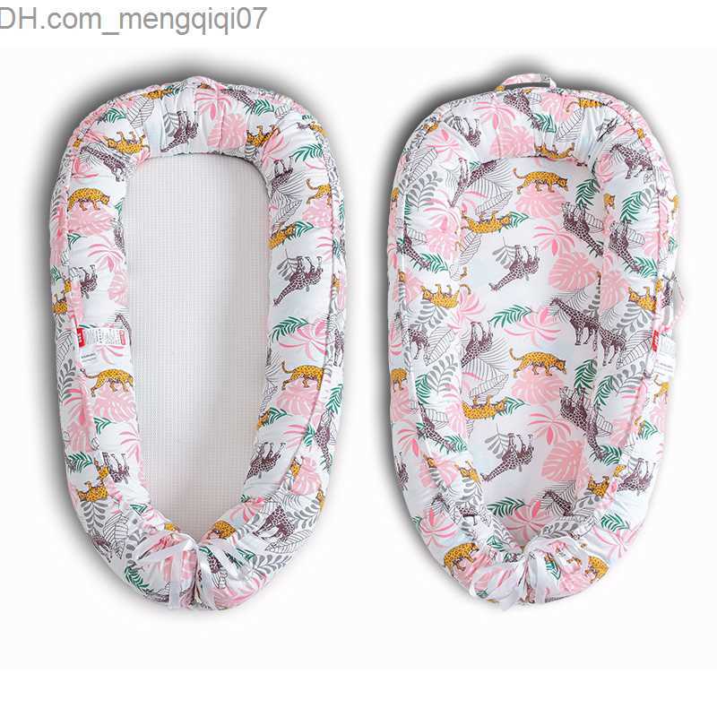 Bassinets Cradles Baby bed bass bumper 50x85cm nest with pillow travel baby cotton cradle suitable for portable baby cribs for newborns Z230804