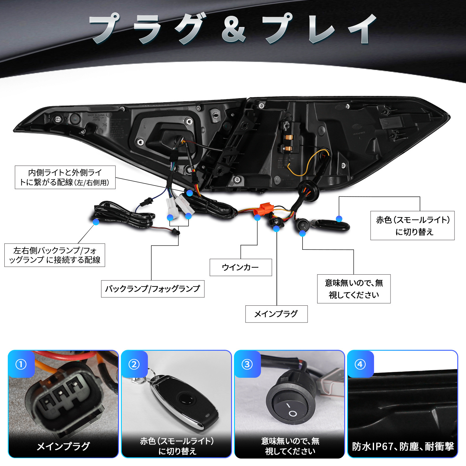 Automobile RGB Rear Lamp For Honda CIVIC 11th Taillight 20 21-2023 LED Brake Lights Reverse Street Light