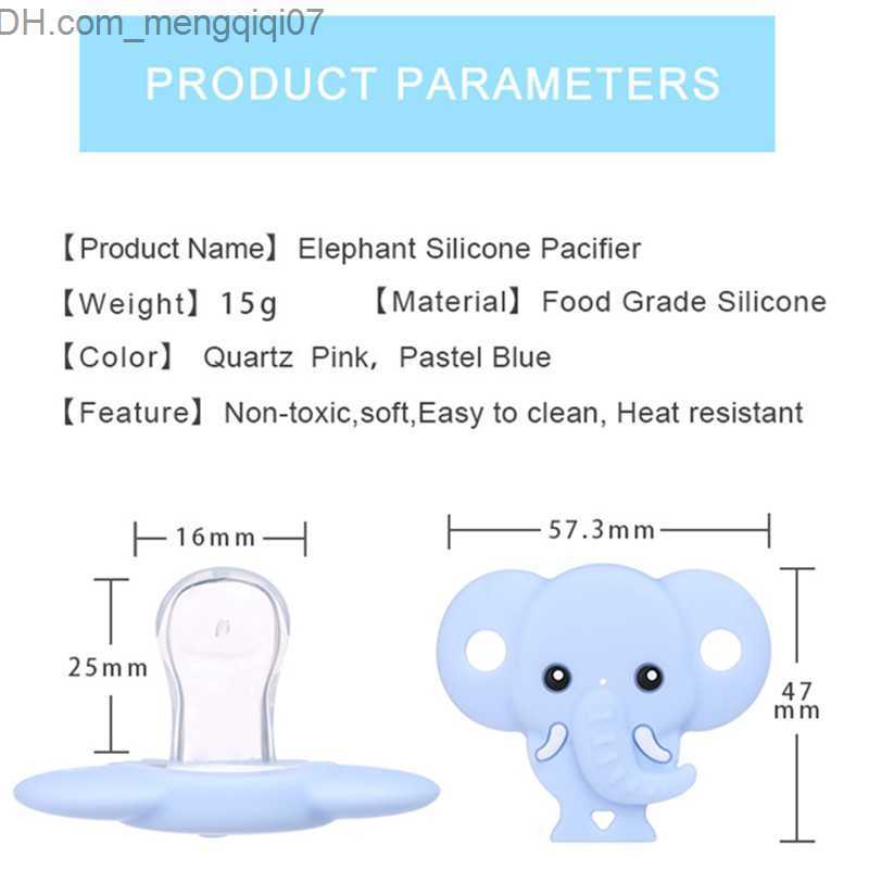 Pacifier Holders Clips# Chenkai 10 pieces of bisphenol A free silicone elephant pacifier dentures DIY newborn baby care jewelry animal toy handicrafts