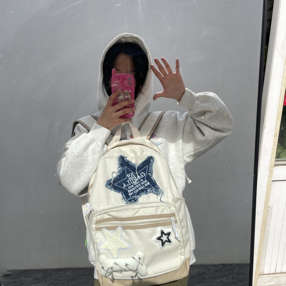 Backpacks Y2K Korean Kawaii Book Bag Cute Star School Girl Backpack Student Bags Schoolbag Girls Travel Ladies Teenage for Women 230803
