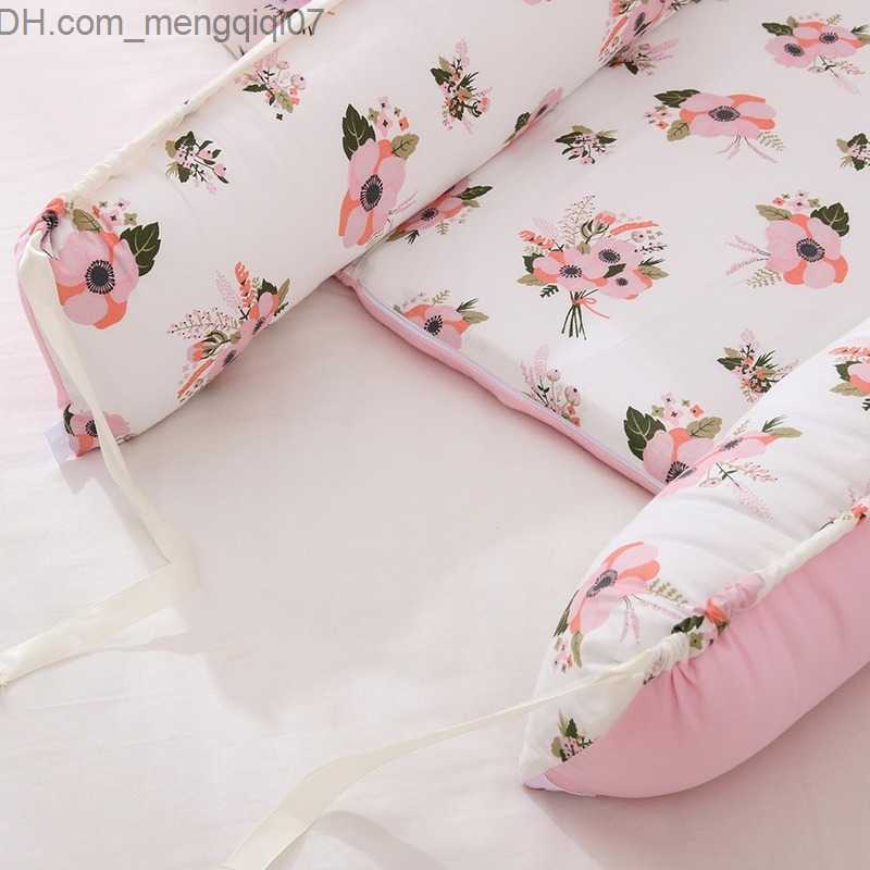Bassinets Cradles Baby Nest Bed Portable Baby Bed Travel Baby Cotton Cradle Newborn Baby Besini Bumper Patch 50x85cm Z230804