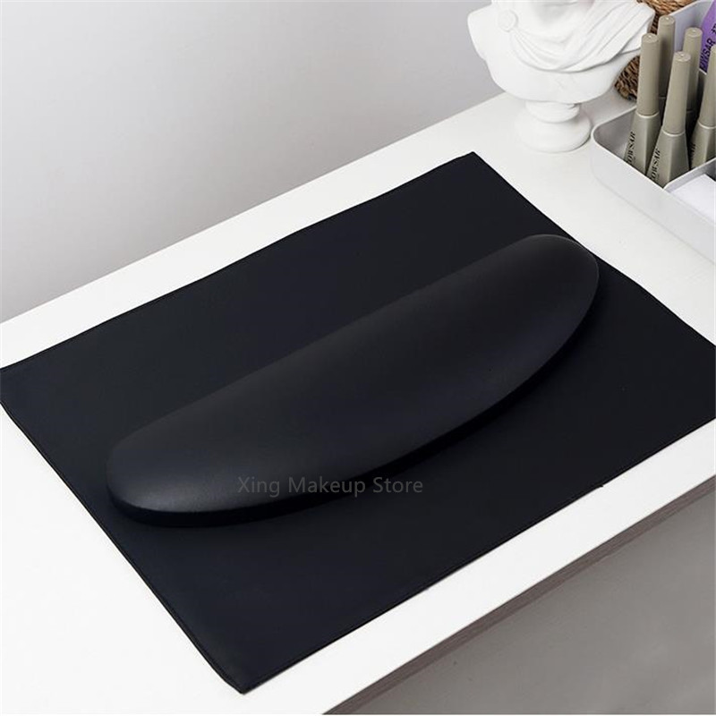 Hand Rests Simple PU Leather Curved Nail Hand Pillow Set Rest Pillow Arm Rest Cushion Holder Arm Rests Nail Art Stand Manicure Tools 4# 230804