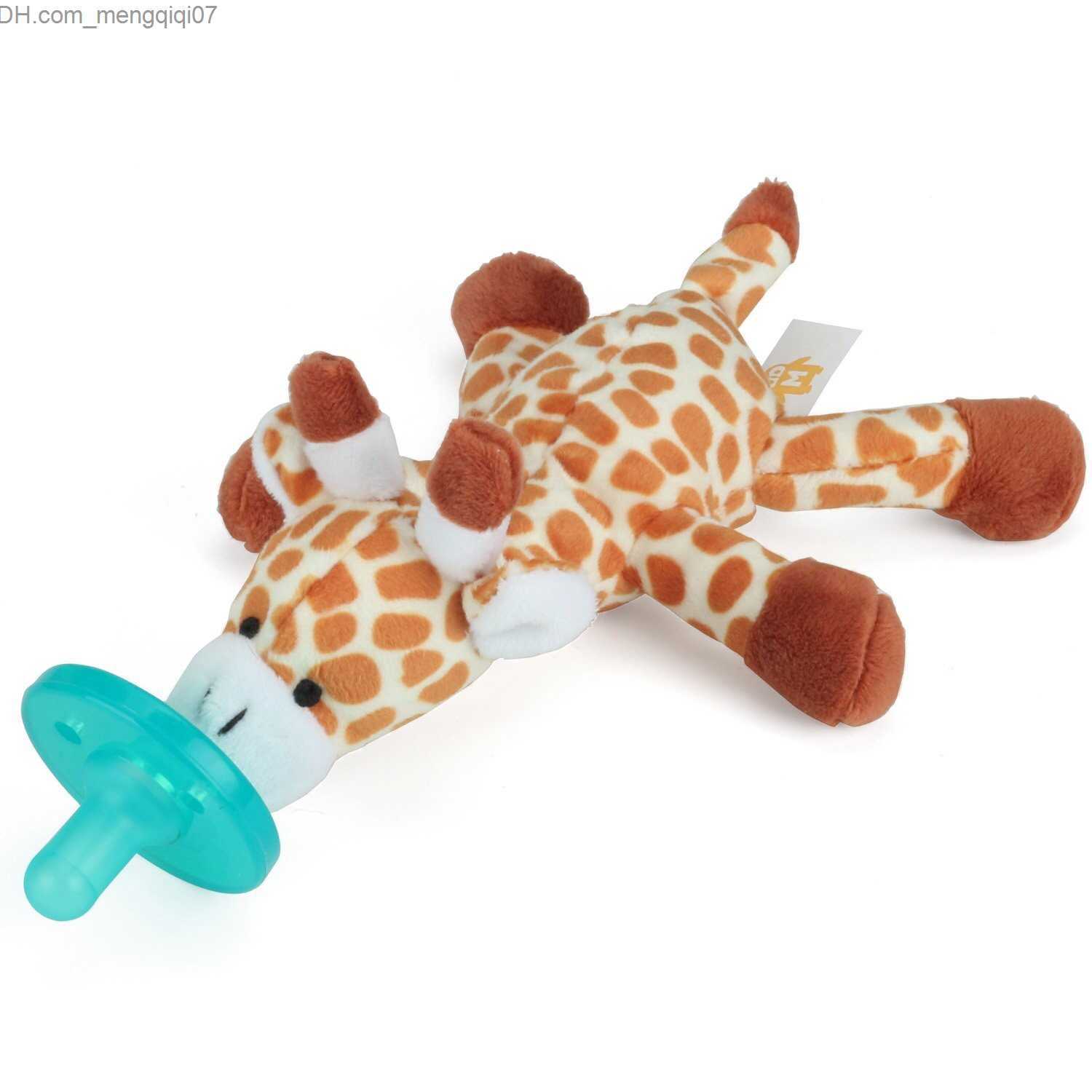 Pacifier Holders Clips# Baby pacifier silicone cute cartoon animal shaped pacifier detachable doll baby going out to sleep pacifier tool baby toy H241