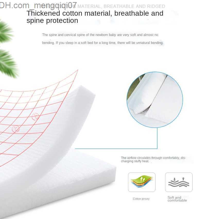 Bassinets Cradles 85 * 50cm travel friendly soft bumper crib Z230804