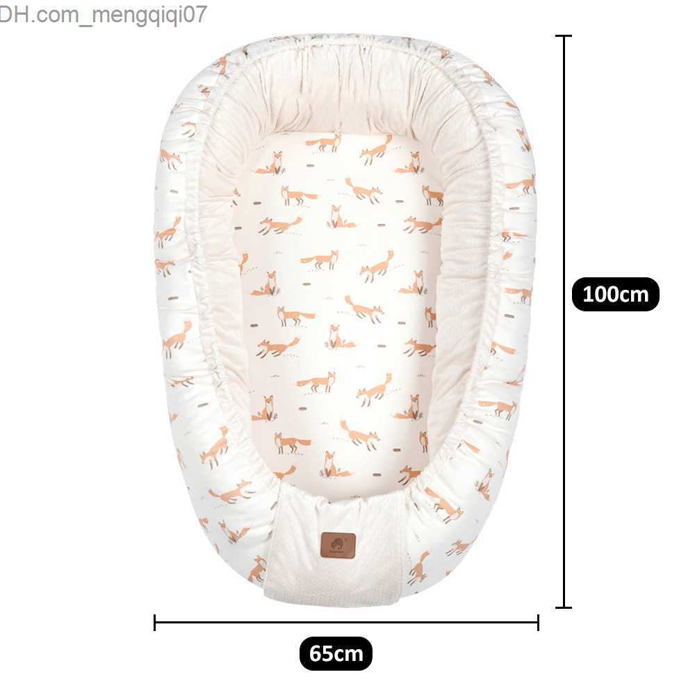 Bassinets Cradles Baby crib Baby crib 65 * 100 cm Baby portable cradle 0-36 months old Boys and Girls Brazilian Nate Baby crib Winter warm bumper Z230