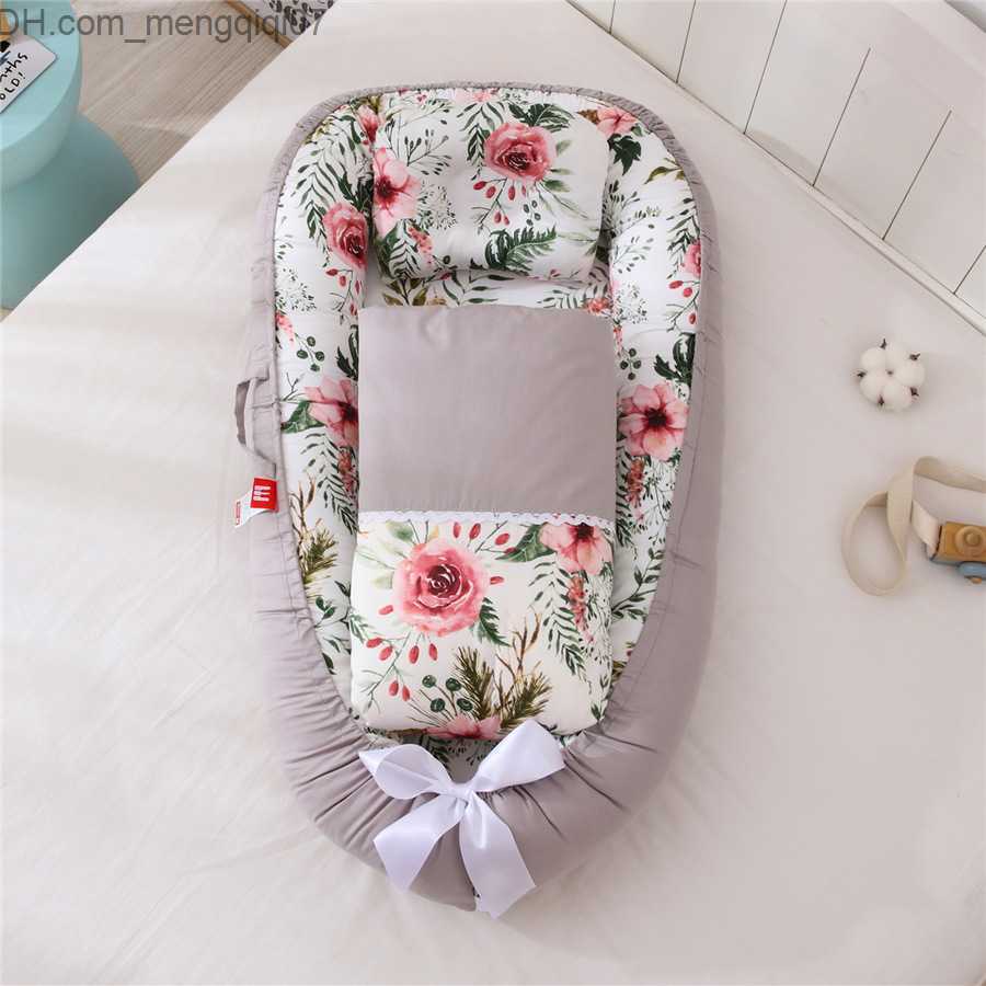 Bassinets Cradles 85 * 50cm baby crib with pillow and quilt 3 pieces/set portable crib for newborns travel baby cradle Bassnet Z230804