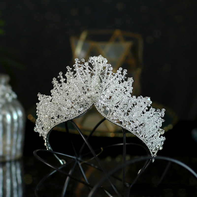 Wedding Hair Jewelry beaded crown headdress bridal wedding dress with baroque atmosphere banquet birthday wholesale 230804