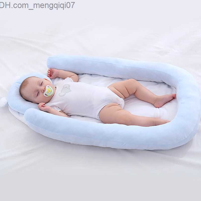 Bassinets Cradles Newborn crib portable crib hammock nest with pillow travel crib cotton Cradles Bassnet bumper Z230804