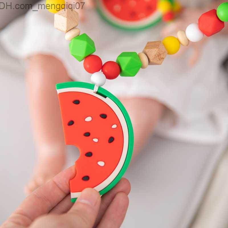 Pacifier Holders Clips# Baby stroller toy watermelon crib pendant Rattlesnake toy making music pacifier clip baby teeth baby sensor Rattlesnake Z23080