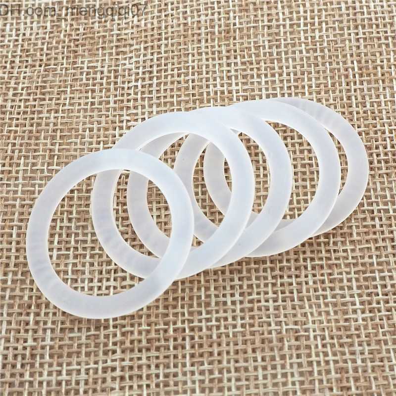 Pacifier Holders Clips# Chenkai 50 pieces transparent silicone Mam ring DIY baby pacifier dummy NUK transparent adapter O-ring bracket chain toy acces