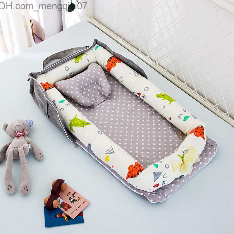 Bassinets Cradles Bed with pillow 85x45cm baby travel baby cradle suitable for newborns portable crib baby bass cushion bumper Z230804